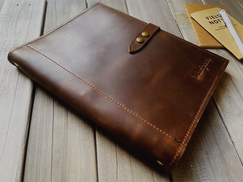 Personalized Refillable Leather Journal Binder – A4, A5, B5 Sizes