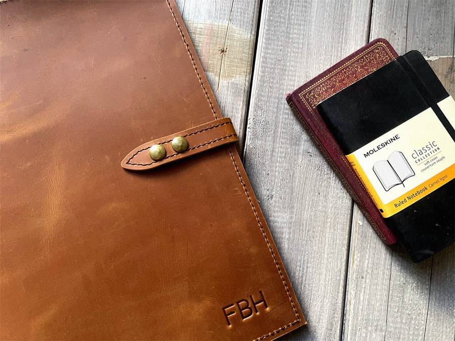 Personalized Handmade Leather MacBook Sleeve | Pro/Air 13–16" (M2/M3)