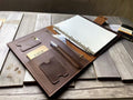LeatherNeo Zippered Refillable Leather Notebook Journal with Multi-Pockets